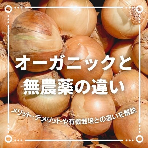 オーガニックと無農薬の違いは？それぞれのメリット・デメリットや有機栽培との違いを解説